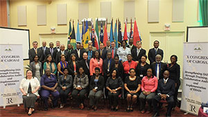 Het tiende congres van het "Caraïbische Organisatie van Rekenkamers" (CAROSAI)